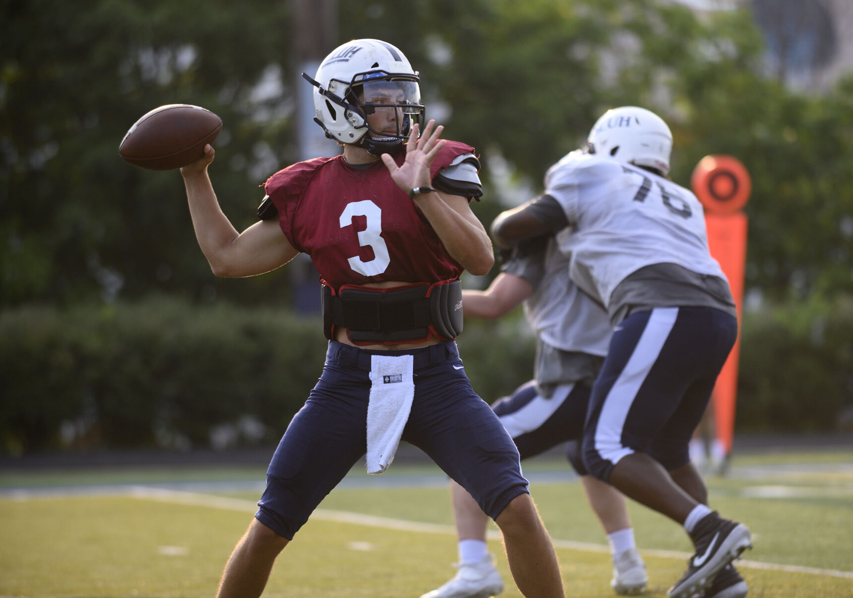 SLUH football practice